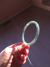Load image into Gallery viewer, 56mm Certified Type A 100% Natural dark green/blue/gray Guatemala slim round cut Jadeite bangle PH173-8136