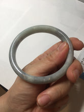 Load image into Gallery viewer, 59mm Certified Type A 100% Natural green gray black(Wuji, 淡乌鸡) Jadeite Jade bangle BQ55-6886