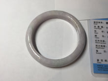 Load image into Gallery viewer, 60mm Certified Type A 100% Natural sunny green/white/purple Jadeite Jade bangle BL4-0367