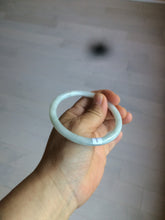 Load image into Gallery viewer, 57.2mm type A 100% Natural green/white round cut jadeite jade bangle AR97-2795