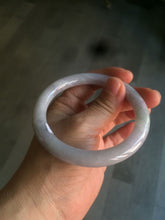 Load image into Gallery viewer, 58mm certified 100% natural type A light green/purple round cut jadeite jade bangle AJ66-0019