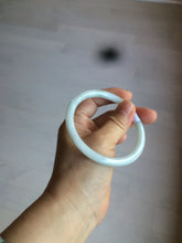 Load image into Gallery viewer, 57.2mm type A 100% Natural green/white round cut jadeite jade bangle AR97-2795
