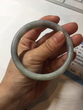 Load image into Gallery viewer, 59mm Certified Type A 100% Natural green gray black(Wuji, 淡乌鸡) Jadeite Jade bangle BQ55-6886