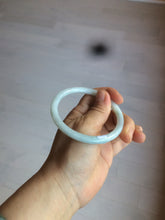 Load image into Gallery viewer, 57.2mm type A 100% Natural green/white round cut jadeite jade bangle AR97-2795