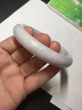 Load image into Gallery viewer, 60mm Certified Type A 100% Natural sunny green/white/purple Jadeite Jade bangle BL4-0367
