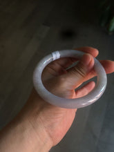 Load image into Gallery viewer, 58mm certified 100% natural type A light green/purple round cut jadeite jade bangle AJ66-0019