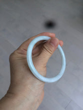 Load image into Gallery viewer, 57.2mm type A 100% Natural green/white round cut jadeite jade bangle AR97-2795