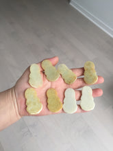 Load image into Gallery viewer, 100% natural white grade A yellow/brown/green jadeite jade Guanyin pendants AX160