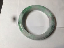Load image into Gallery viewer, 56.4mm certificated Type A 100% Natural sunny green/white/purple Jadeite Jade bangle AY48-4133