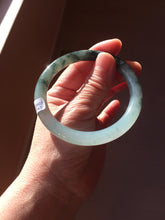Load image into Gallery viewer, 57mm Certified type A 100% Natural light green blue purple gray black Jadeite bangle PB275-2747