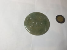 Load image into Gallery viewer, 100% Natural type A light green yellow jadeite Jade horse pendant worry stone AA93