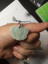 Load image into Gallery viewer, 100% Natural light green 3D Jadeite Jade butterfly pendant KS99