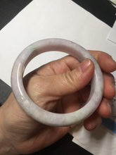 Load image into Gallery viewer, 57.5mm Certified Type A 100% Natural sunny green/white/purple Jadeite Jade bangle BL5-0369
