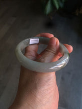 Load image into Gallery viewer, 57.7mm Certified 100% natural Type A dark green/gray jadeite jade bangle AJ65-8080