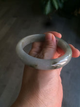 Load image into Gallery viewer, 57.7mm Certified 100% natural Type A dark green/gray jadeite jade bangle AJ65-8080