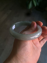 Load image into Gallery viewer, 57.7mm Certified 100% natural Type A dark green/gray jadeite jade bangle AJ65-8080