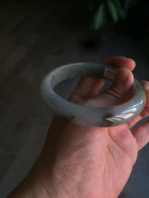 Load image into Gallery viewer, 57.7mm Certified 100% natural Type A dark green/gray jadeite jade bangle AJ65-8080