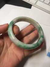 Load image into Gallery viewer, 59.2mm Certified Type A 100% Natural green purple Jadeite Jade bangle S86-7051