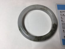 Load image into Gallery viewer, 57.8mm Certified Type A 100% Natural icy watery white purple black brown Jadeite Jade bangle BL75-7038