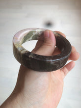 Load image into Gallery viewer, 55.2mm 100% natural pink/yellow/dark red/black time series(时光系列) Square style rose stone (Rhodonite)square bangle XY85
