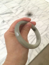 Load image into Gallery viewer, 57.7mm Certified 100% natural Type A dark green/gray jadeite jade bangle AJ65-8080