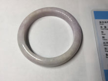 Load image into Gallery viewer, 56.8mm Certified Type A 100% Natural sunny green/white/purple Jadeite Jade bangle BL7-0370