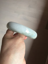 Load image into Gallery viewer, 57.5mm Certified 100% natural Type A dark green white gray chubby jadeite jade bangle AD118-2998