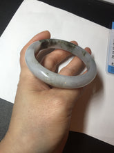 Load image into Gallery viewer, 57.8mm Certified Type A 100% Natural icy watery white purple black brown Jadeite Jade bangle BL75-7038