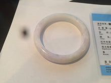 Load image into Gallery viewer, 53.2mm certified 100% natural Type A light green/purple jadeite jade bangle AT91-5348
