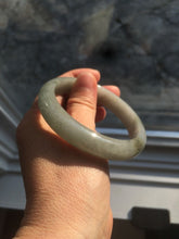 Load image into Gallery viewer, 57.7mm Certified 100% natural Type A dark green/gray jadeite jade bangle AJ65-8080