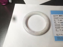 Load image into Gallery viewer, 53.2mm certified 100% natural Type A light green/purple jadeite jade bangle AT91-5348