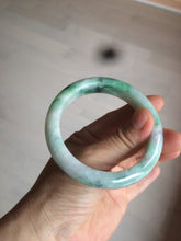 Load image into Gallery viewer, 56.4mm certificated Type A 100% Natural sunny green/white/purple Jadeite Jade bangle AY48-4133