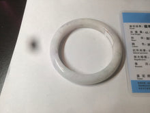 Load image into Gallery viewer, 53.2mm certified 100% natural Type A light green/purple jadeite jade bangle AT91-5348