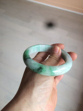 Load image into Gallery viewer, 56.4mm certificated Type A 100% Natural sunny green/white/purple Jadeite Jade bangle AY48-4133