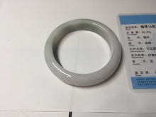 Load image into Gallery viewer, 55.5mm Certified Type A 100% Natural green white Jadeite Jade bangle BQ58-6877