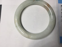Load image into Gallery viewer, 53.5mm certified natural 100% natural Type A light green red round cut jadeite jade bangle BP22-7250