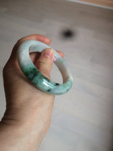 Load image into Gallery viewer, 57.7mm certificated Type A 100% Natural sunny green/white/purple Jadeite Jade bangle AY49-4128