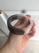 Load image into Gallery viewer, 55.2mm 100% natural pink/yellow/dark red/black time series(时光系列) Square style rose stone (Rhodonite)square bangle XY85