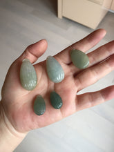Load image into Gallery viewer, 100% Natural type A light green/gray candied dates Jadeite Jade pendant AX155