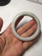 Load image into Gallery viewer, 55.5mm Certified Type A 100% Natural green white Jadeite Jade bangle BQ58-6877