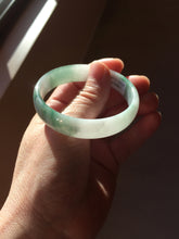 Load image into Gallery viewer, 50mm 100% natural type A sunny green light green gray jadeite bangle PB271-0997