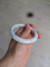 Load image into Gallery viewer, 53.5mm certified Type A 100% Natural light purple/white Jadeite Jade bangle AX82-0310