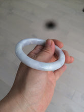 Load image into Gallery viewer, 53.5mm certified Type A 100% Natural light purple/white Jadeite Jade bangle AX82-0310