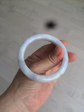 Load image into Gallery viewer, 53.5mm certified Type A 100% Natural light purple/white Jadeite Jade bangle AX82-0310