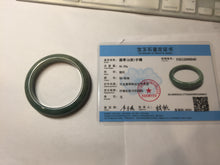 Load image into Gallery viewer, 52.2mm Certified 100% natural Type A oily dark green/black/brown/gray (老油青) jadeite jade bangle PH190-6940