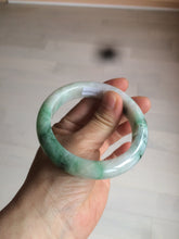 Load image into Gallery viewer, 57.5mm Certified 100% natural Type A sunny green/purple jadeite jade bangle AY50-4124
