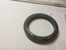 Load image into Gallery viewer, 52.2mm Certified 100% natural Type A oily dark green/black/brown/gray (老油青) jadeite jade bangle PH190-6940