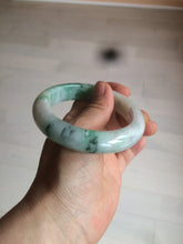 Load image into Gallery viewer, 57.5mm Certified 100% natural Type A sunny green/purple jadeite jade bangle AY50-4124