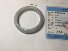 Load image into Gallery viewer, 55.5mm certified 100% natural Type A green purple red round cut jadeite jade bangle AA96-9152