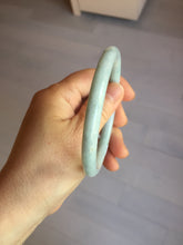 Load image into Gallery viewer, 62.4mm certified Type A 100% Natural white gray light purple round cut Jadeite Jade bangle PE93-3233